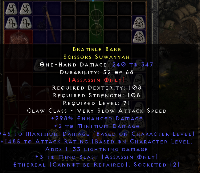 Godly Ghost Sins Weapon Eth Cruel Fools 2os Claws Topic D2jsp