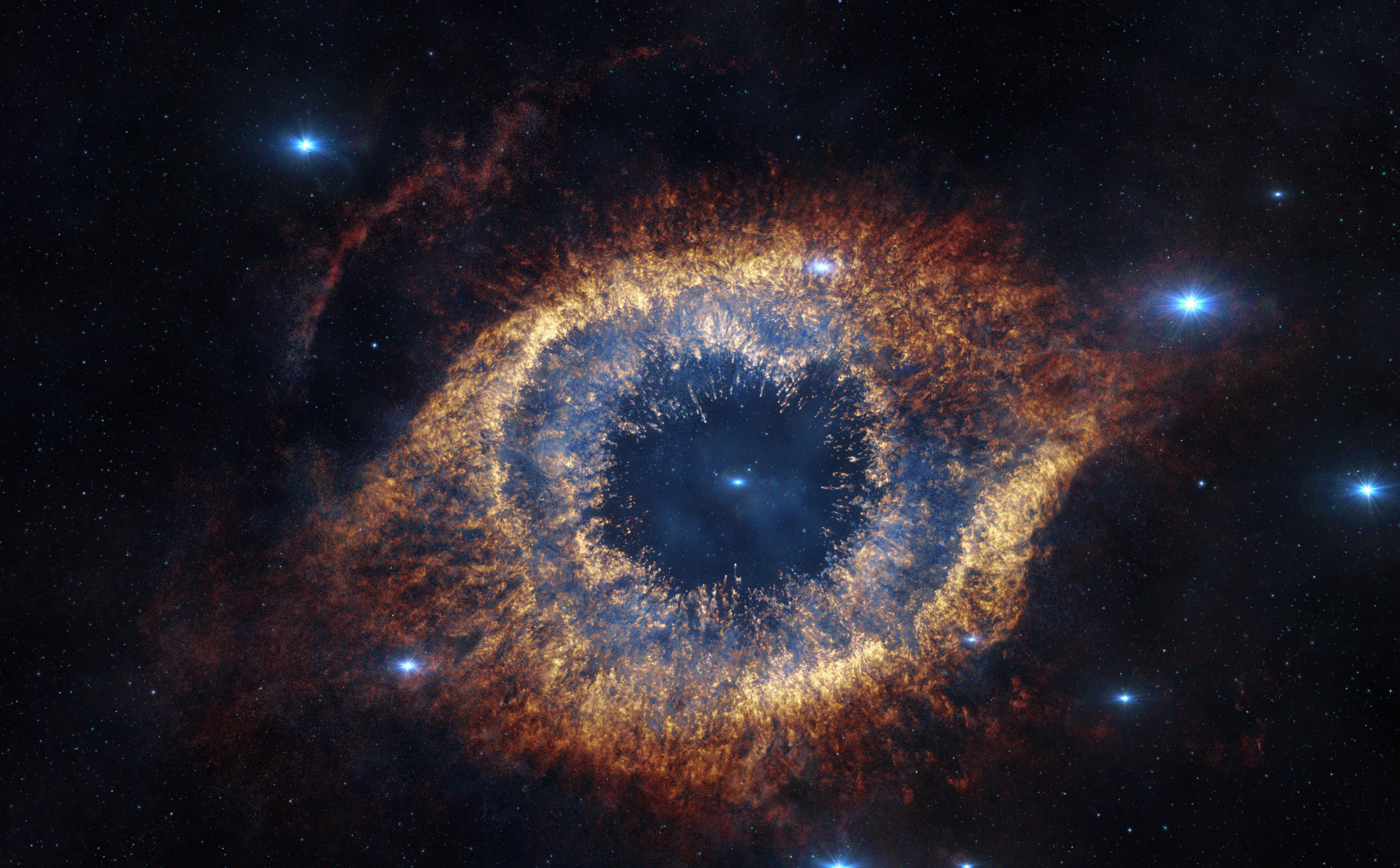 the helix nebula is 700 light