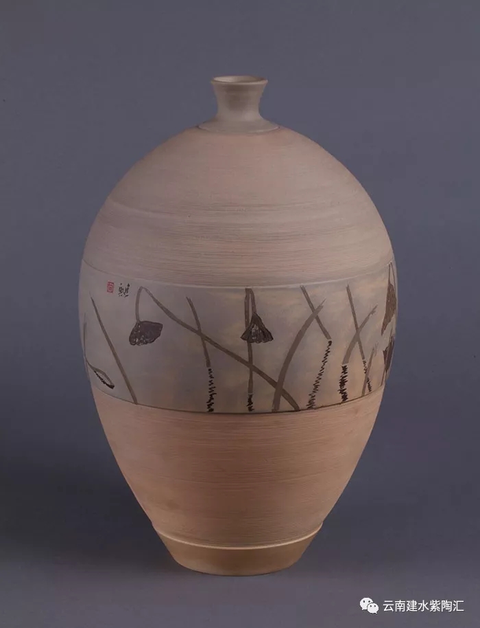 建水紫陶大师作品欣赏花瓶 建水紫陶大师作品欣赏花瓶