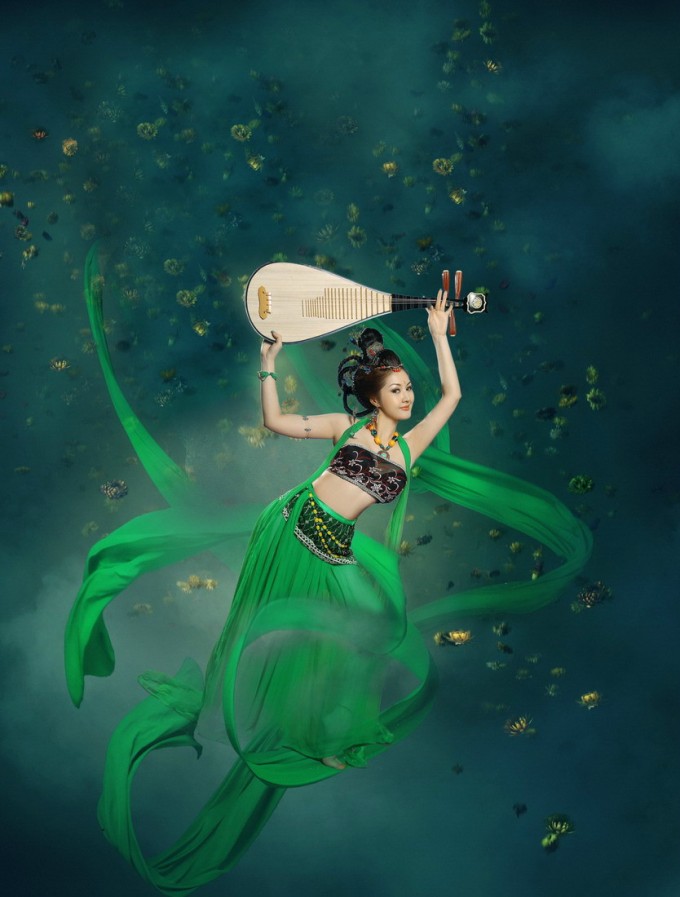 唯美古典人物素材-绝色倾城飞天美女 高清大图15p