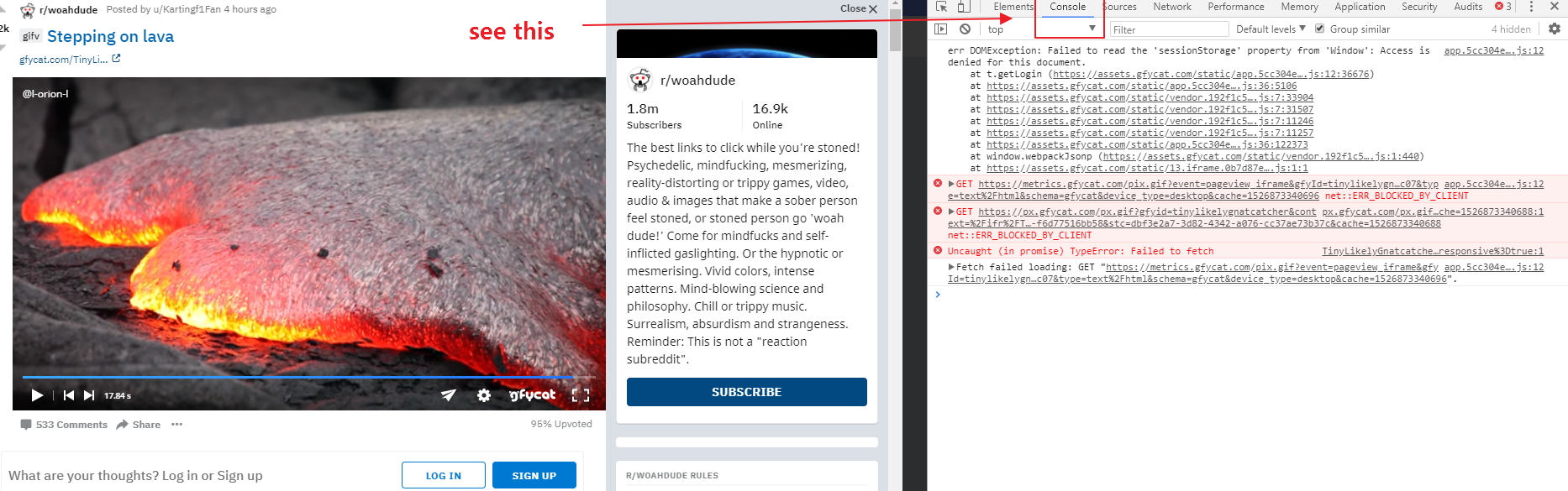 reddit not loading