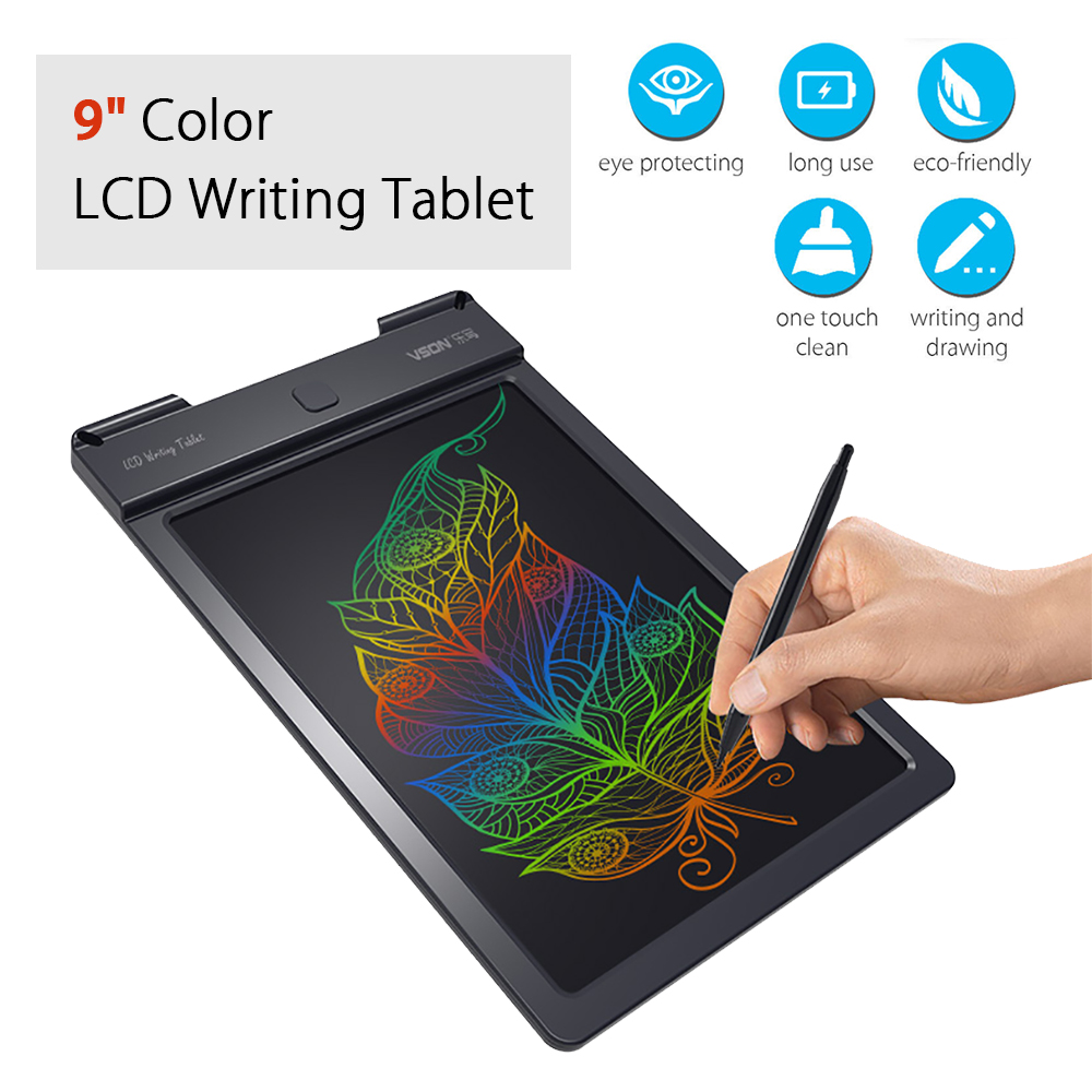 Bleu Newyes Tablette Decriture Lcd Inch Ecran Color Bloc De Notes Electronique Pour Enfant