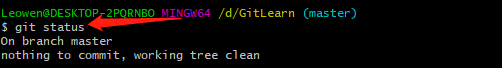 运行git commit命令