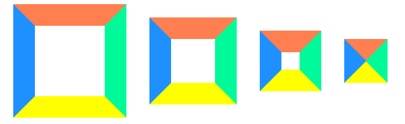 border-width 逐渐缩小