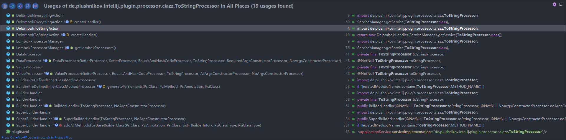 searchToString