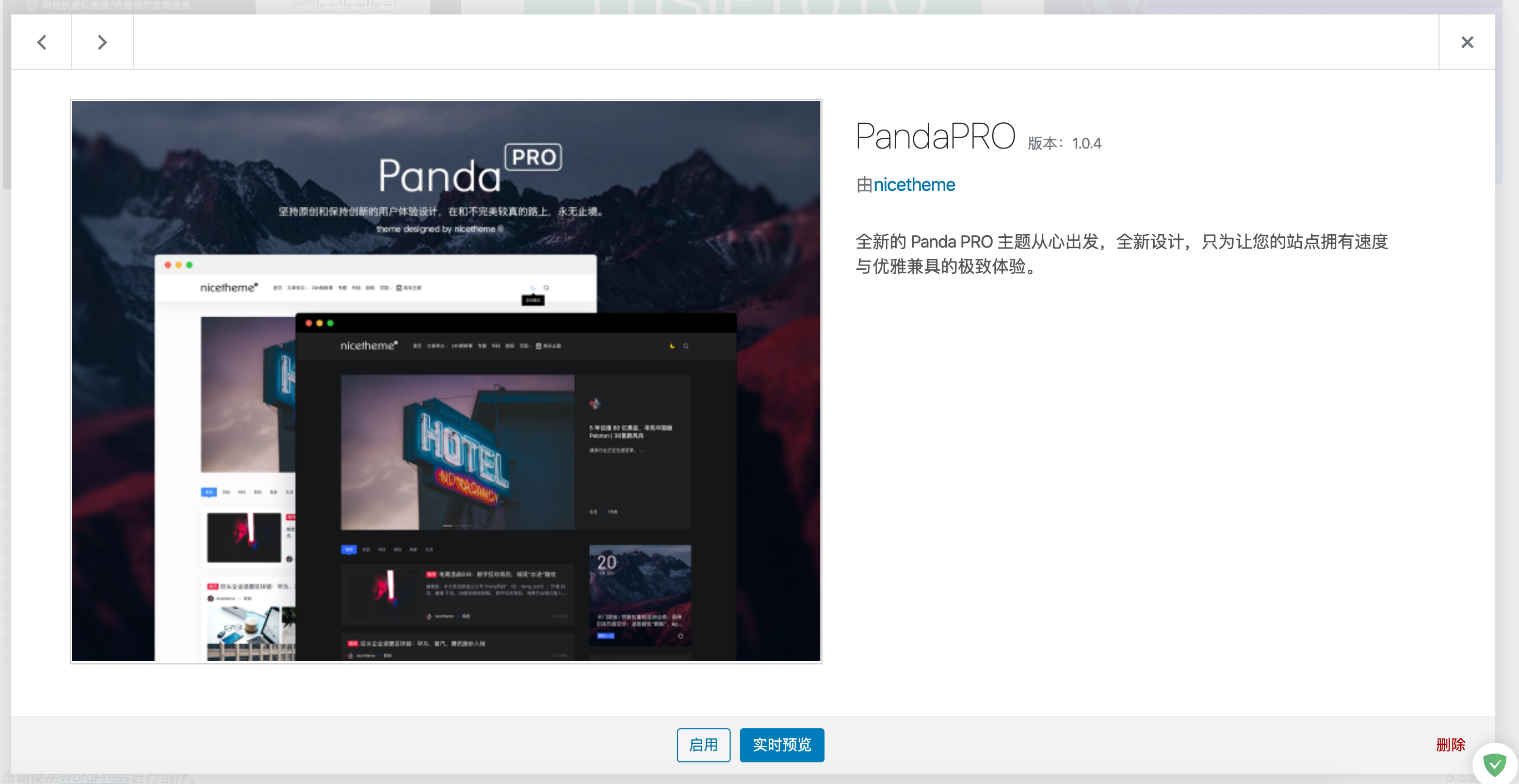 「WordPress」Panda PRO 主题1.0.4不完美破解学习版本下载-童家小站