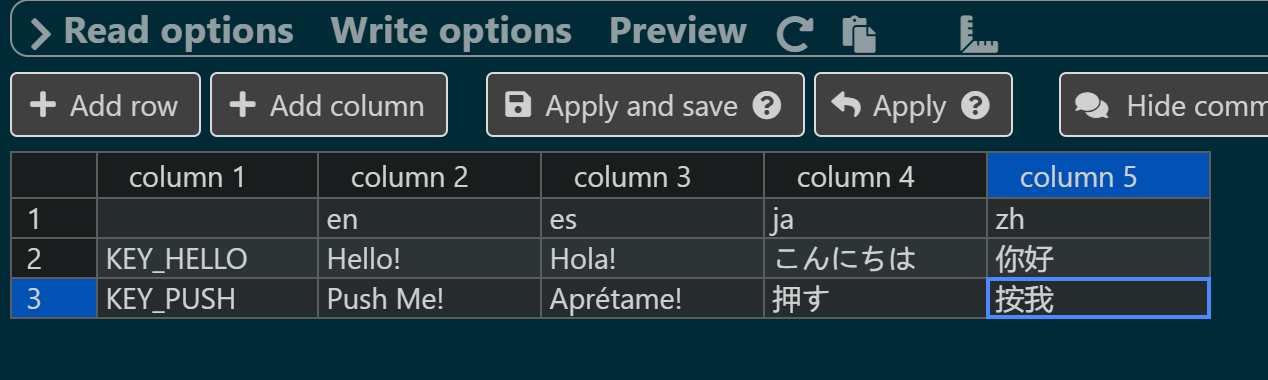 使用edit csv插件编辑