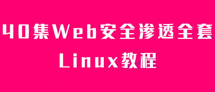 40集Web安全渗透全套教程插图 40集Web安全渗透全套教程插图