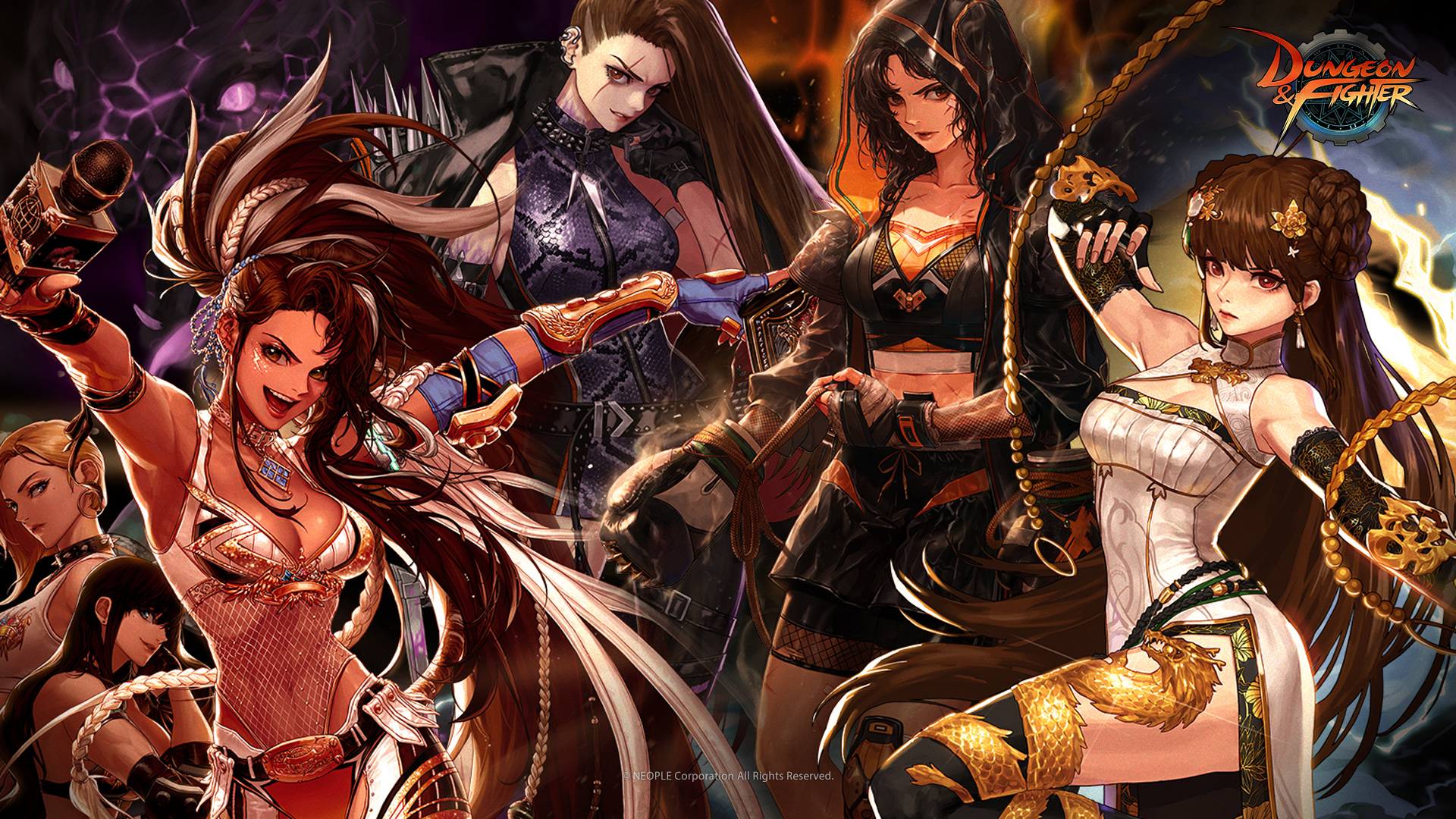 女格斗三觉全身立绘和壁纸,沃特碧们的colg,dnf地下城与勇士 - colg