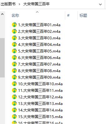 文件列表命名示例