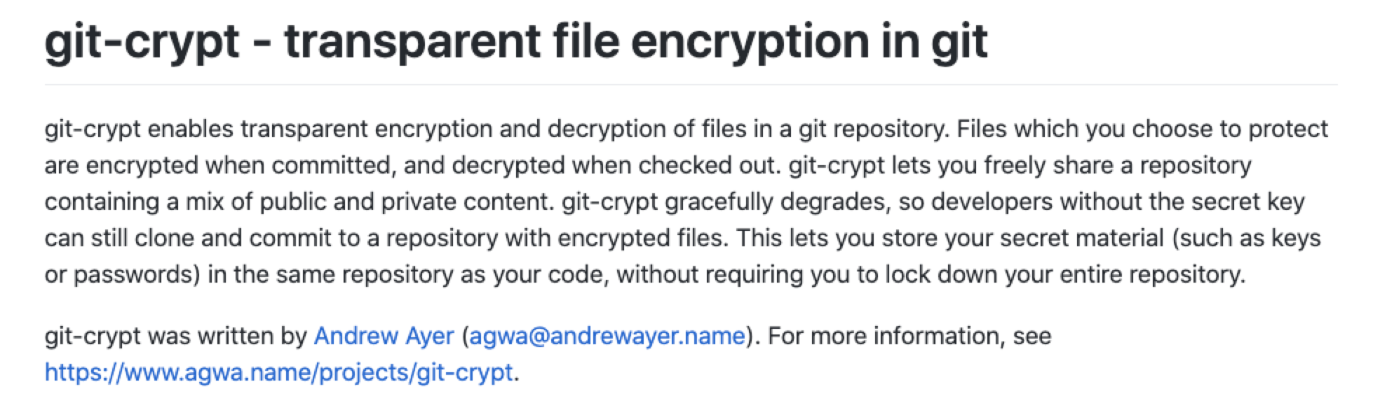 使用 git-crypt 加密 git 敏感文件