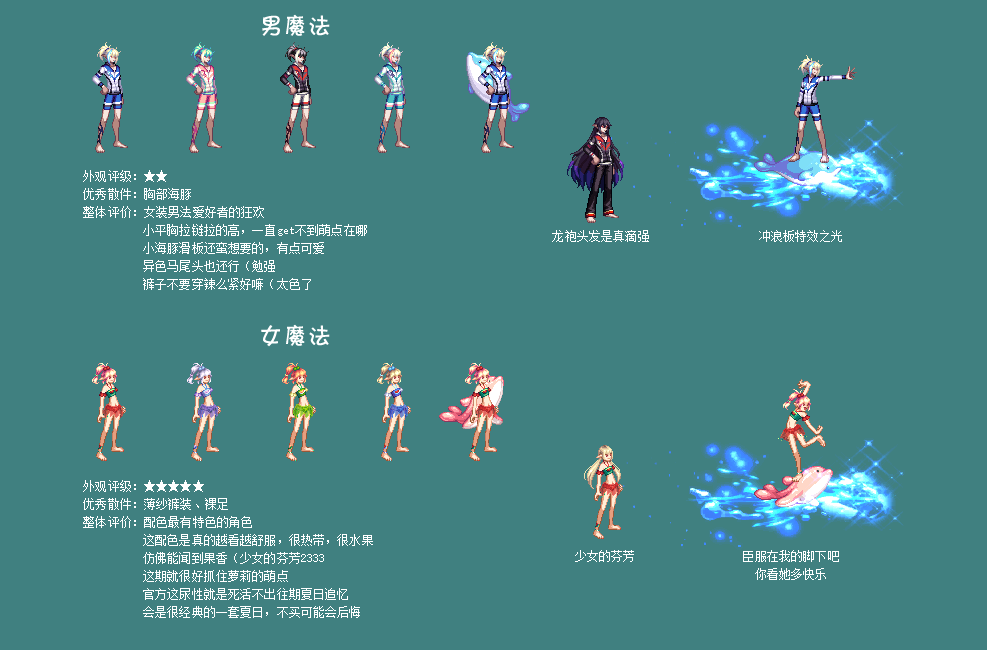 暖暖笔记熊叔侃时装阿拉德冲浪礼包202007夏日套