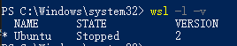 WSL版本