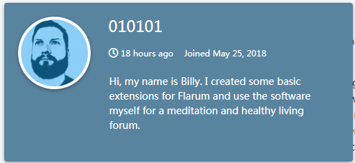When hovering the mouse over the avatar, there is no problem with information such as Bio