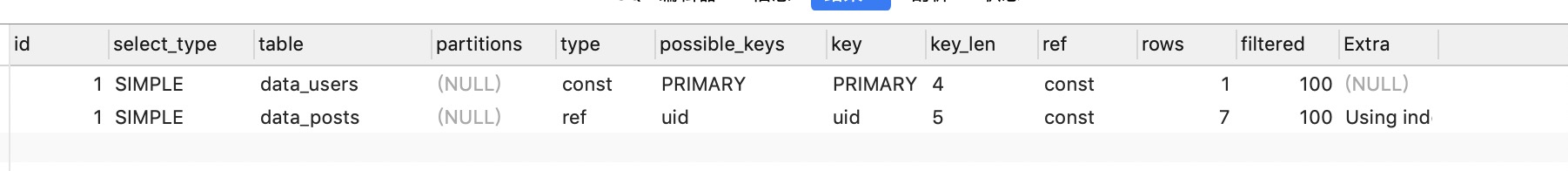 sql结果3