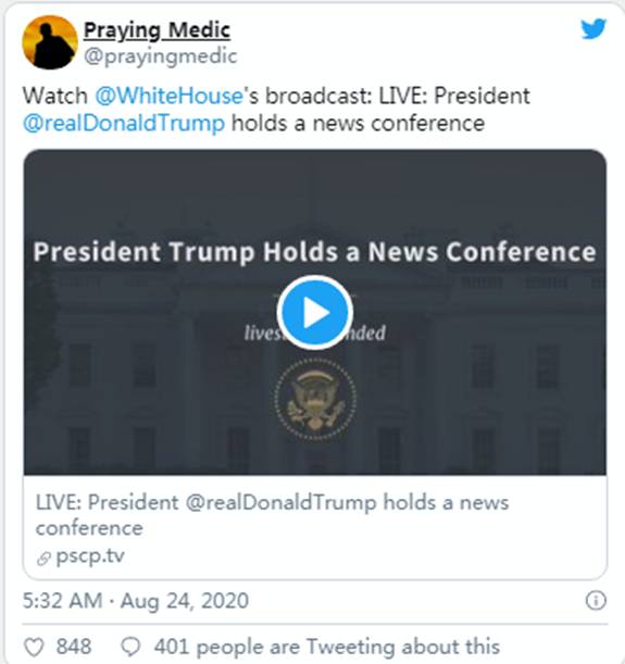 特朗普总统宣布治愈COVID-19|Sierra(NZ)