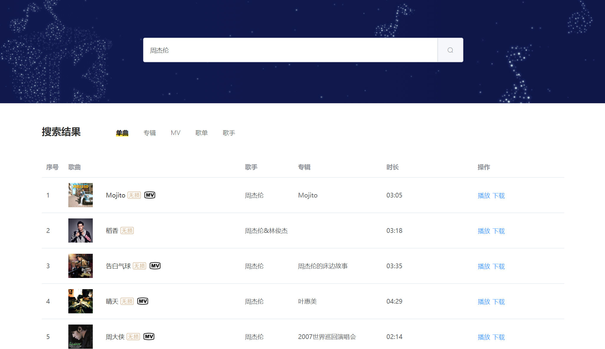 音乐下载器 ：收罗QQ 网易云 虾米 酷狗音乐！