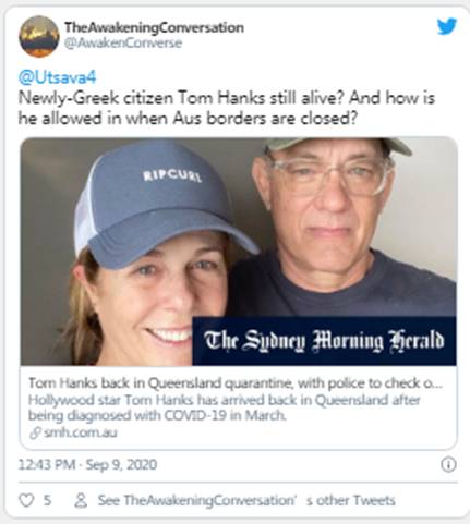 新Q&总统:“虚假信息运动”|Sierra(NZ)