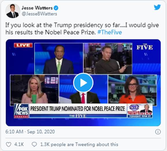 特朗普总统获诺贝尔和平奖提名|Sierra(NZ)