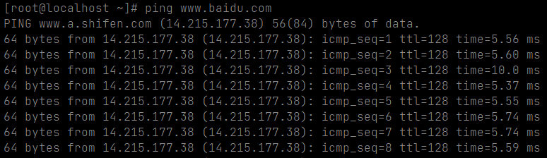 ping Baidu