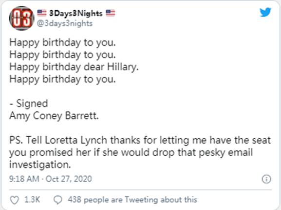 艾米•科尼•巴雷特宣誓就任最高法院法官|Sierra(NZ)