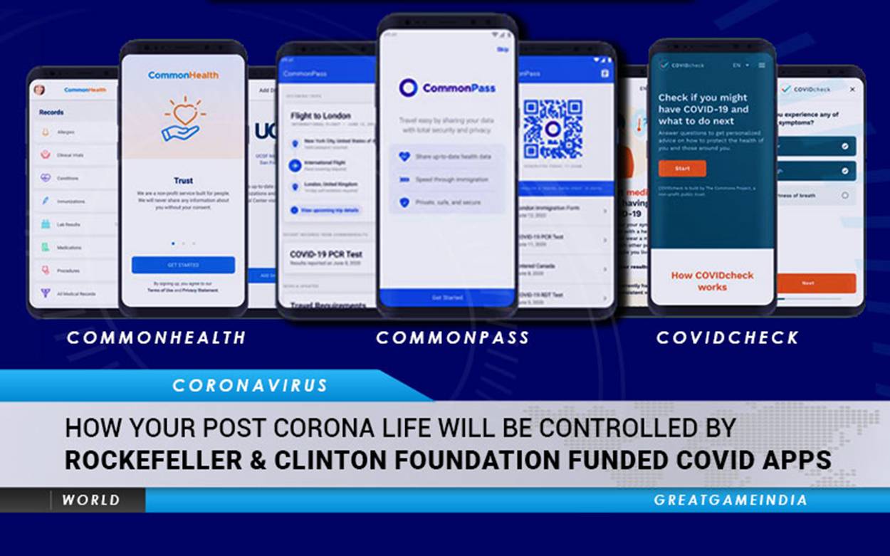 你的后 Covid 生活将由洛克菲勒和克林顿基金会资助的跟踪和追踪应用程序控制