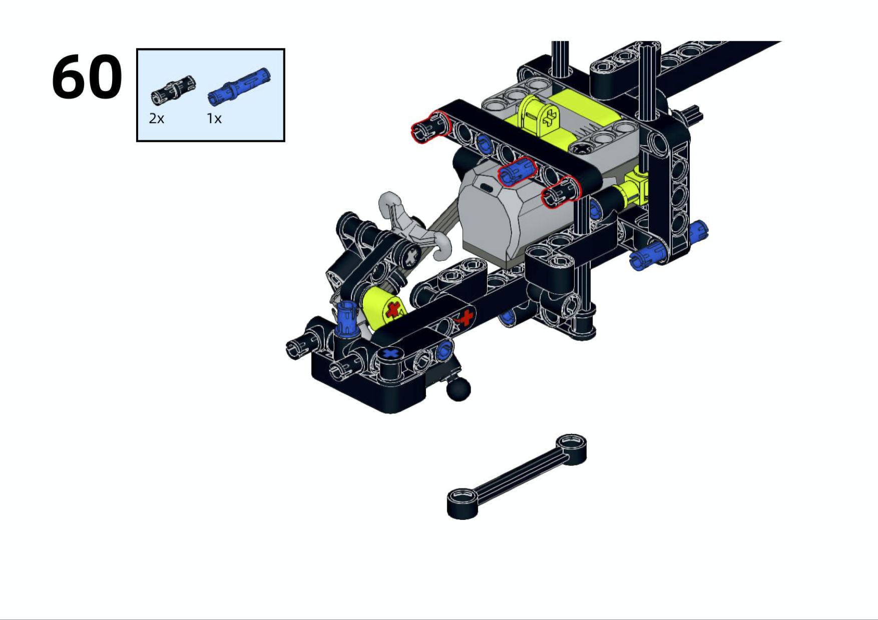 Lego Rotor Box LEGO MOC-55860 Helicopter with Controllable Rotor by sherkvic ...