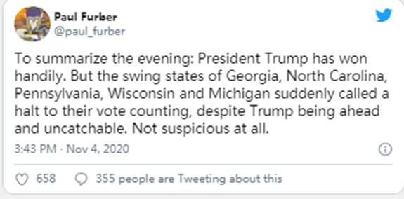 总统:我们赢得了选举|Sierra(NZ)