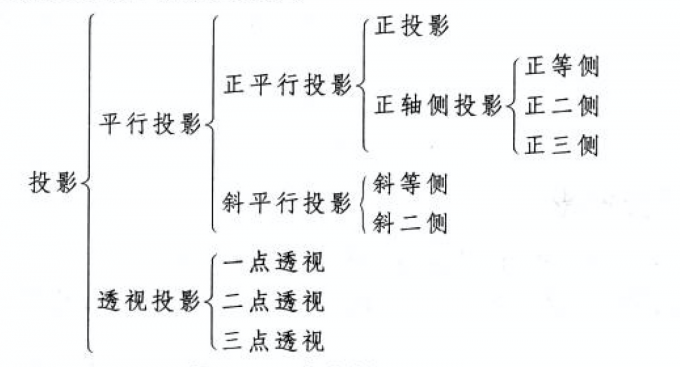 各分支投影图