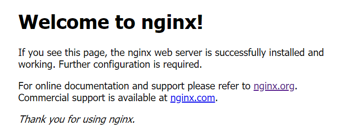 Nginx默认页面