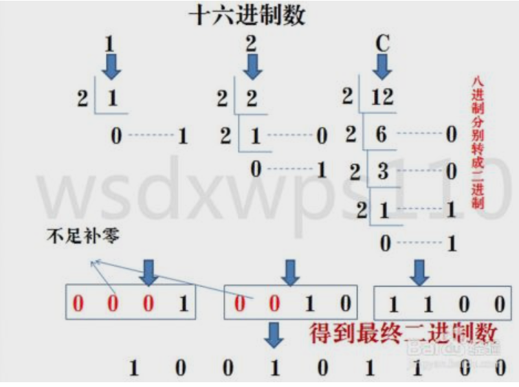 十六进制转二进制