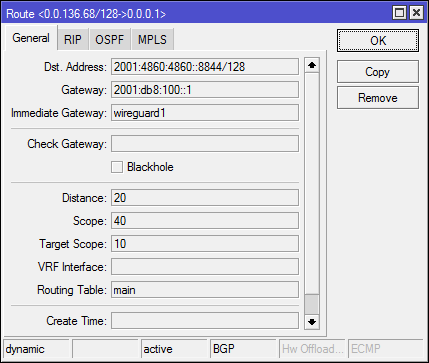 [疑问]  RouterOS v7 eBGP IPV6组网 互访问题