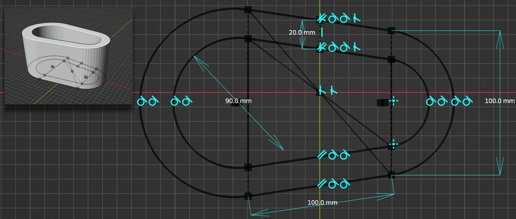 CAD 导入 blender 绘图插件 CAD Sketcher in Blender