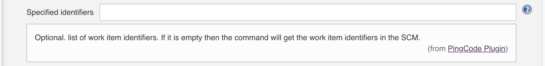 specified identifiers