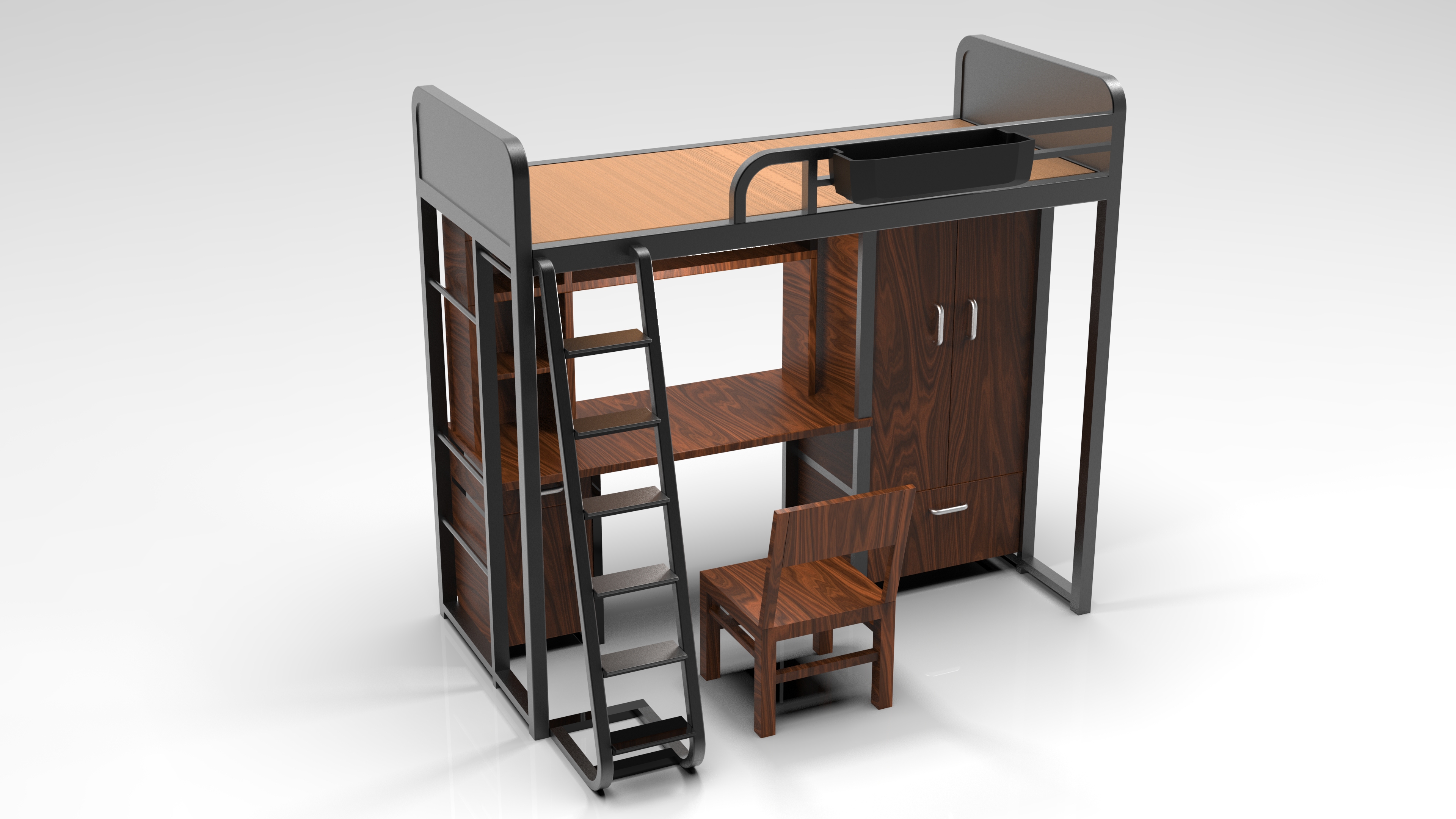 基于人机工程学的大学床铺改进设计