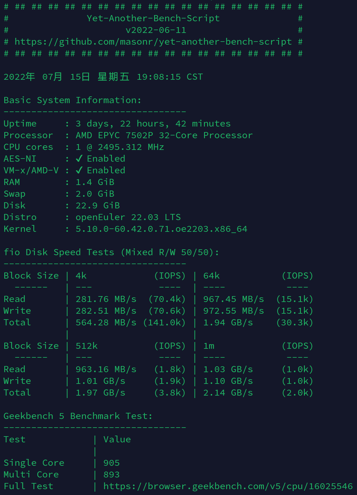 170出一个绿云新加坡25刀EPYC，包PUSH