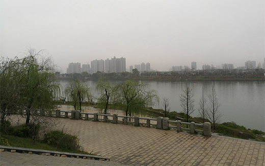雨后的湘江河畔