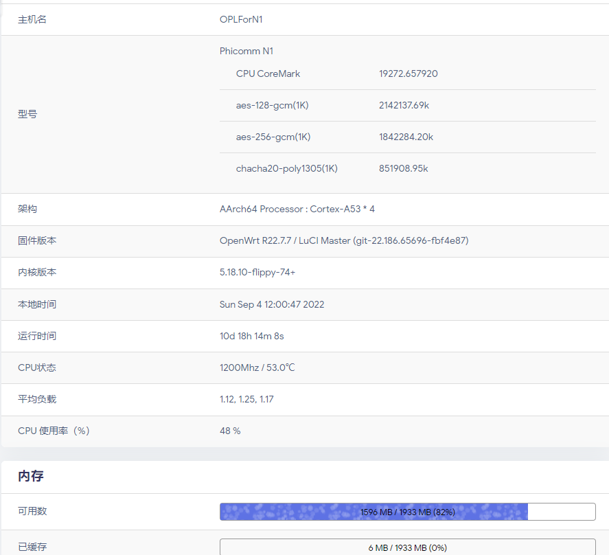 分享一个 N1 比较稳定的openwrt的固件