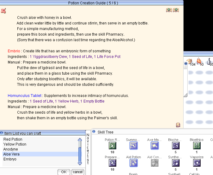 Prepare Potion Bug: Cannot make Homunculus Tablet - Ragnarok Online  Community Chat - WarpPortal Community Forums