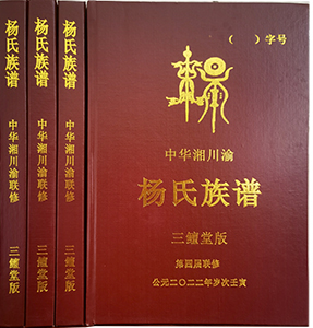 中华杨氏三鳣堂《杨氏族谱》