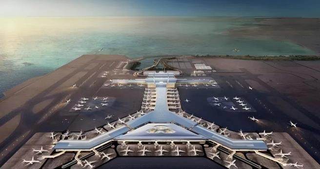 卡塔尔哈马德国际机场俯瞰图