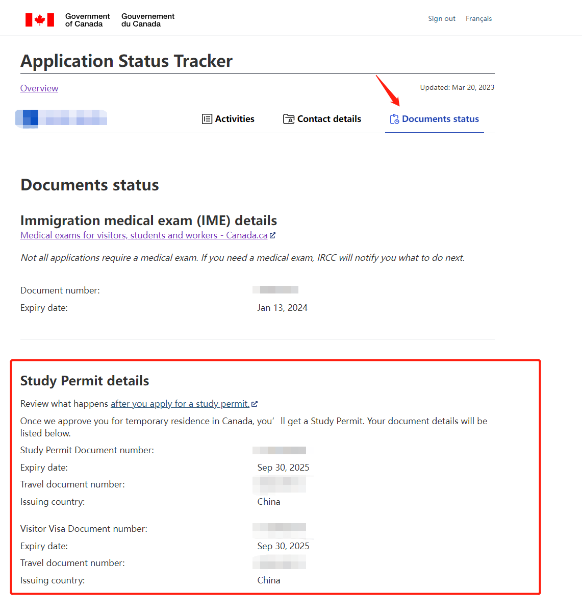 Application Status Tracker - Biometrics in progress | Canada ...