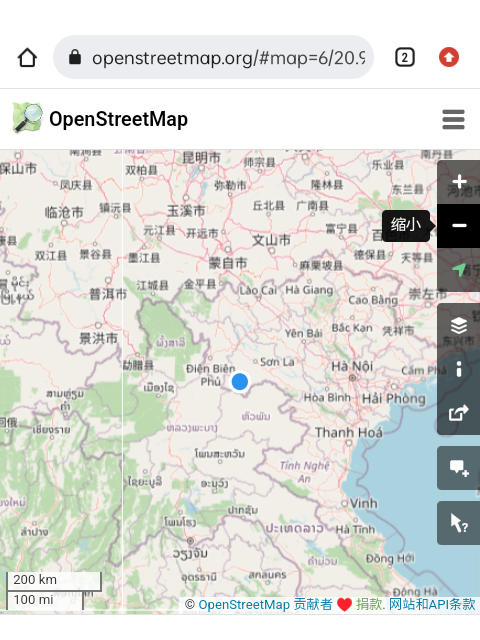 OpenStreetMap的定位